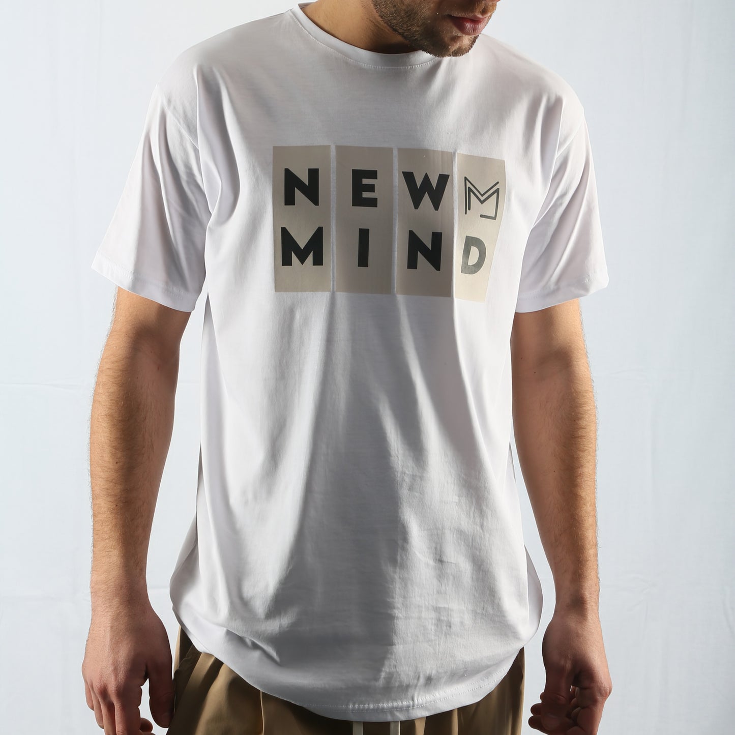 Ανδρικό T-shirt με στάμπα – Μαύρο & Άσπρο, 100% Βαμβάκι