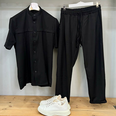 Ανδρικό Σετ RECKLESS Mao Πουκάμισο & Παντελόνι Πιέτα