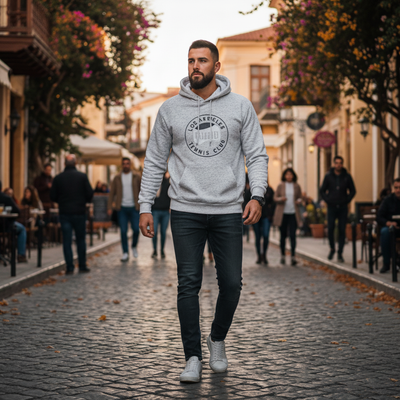 Φούτερ Hoodie Los Angeles Tennis Club Ανοιχτό Γκρι