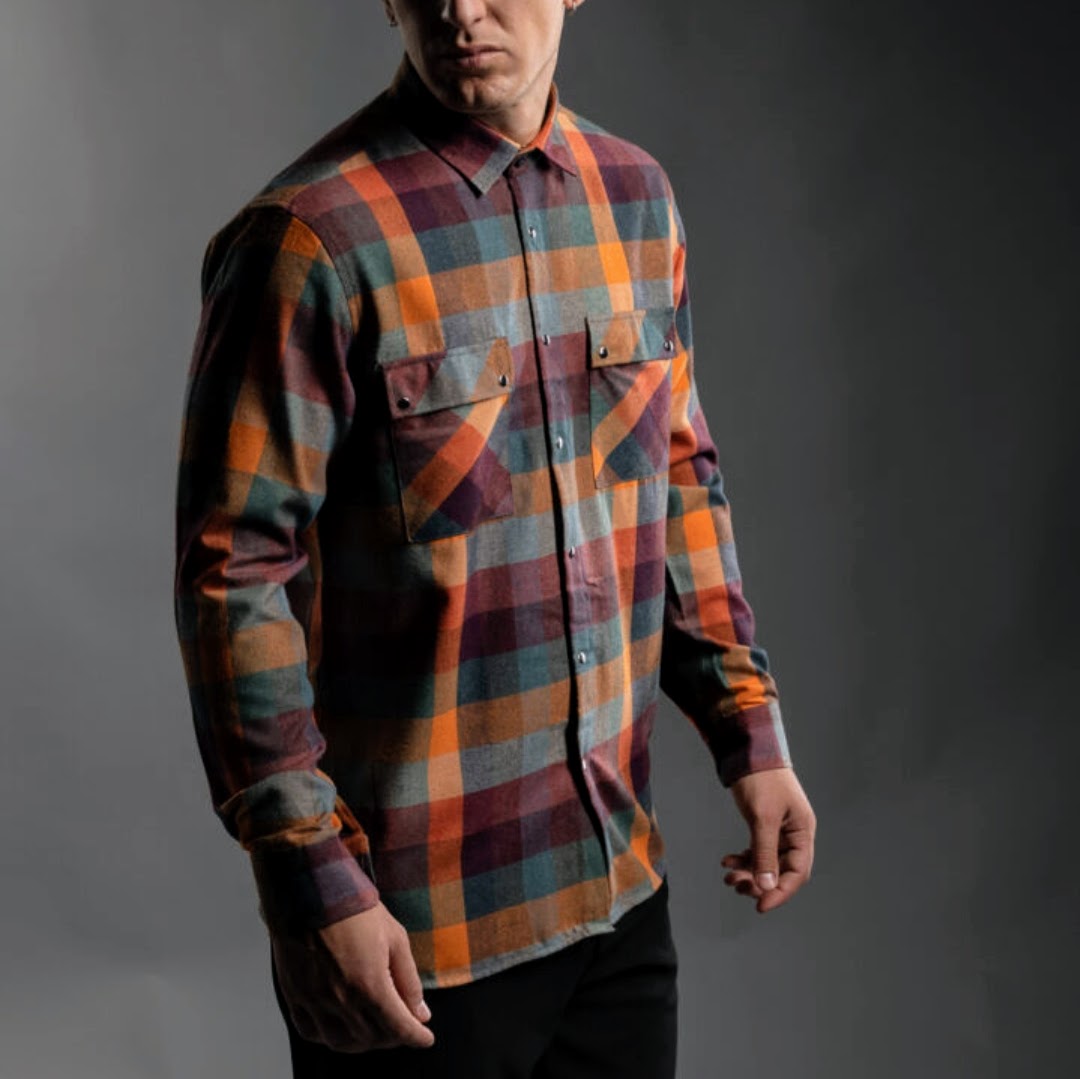 Ανδρικό Πουκάμισο Καρό Φανελένιο Slim-Fit με Βελούδινη Υφή - Ελληνικής Κατασκευής | D24639M