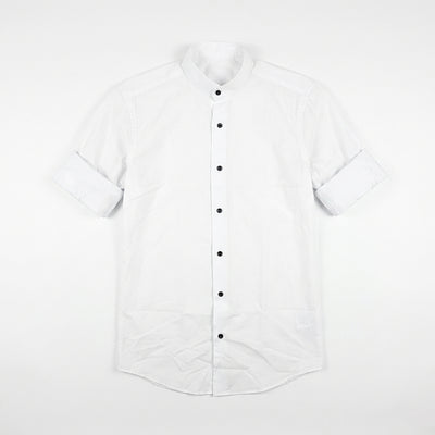 Ανδρικό Πουκάμισο μακρυμάνικο με Mao Γιακά – Slim Fit