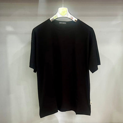 Oversize Κοντομάνικο T-Shirt άσπρο- μαύρο 100% Βαμβάκι Ελληνικής Κατασκευής | NM17260NS/M