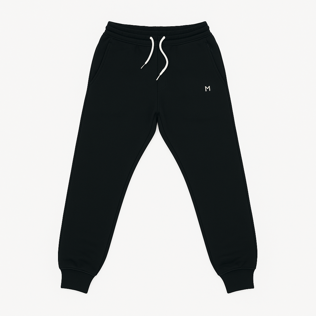 Ανδρική Βαμβακερή Φόρμα Κυπαρισσί μαύρο και μπλε  με Λάστιχο NEW MIND