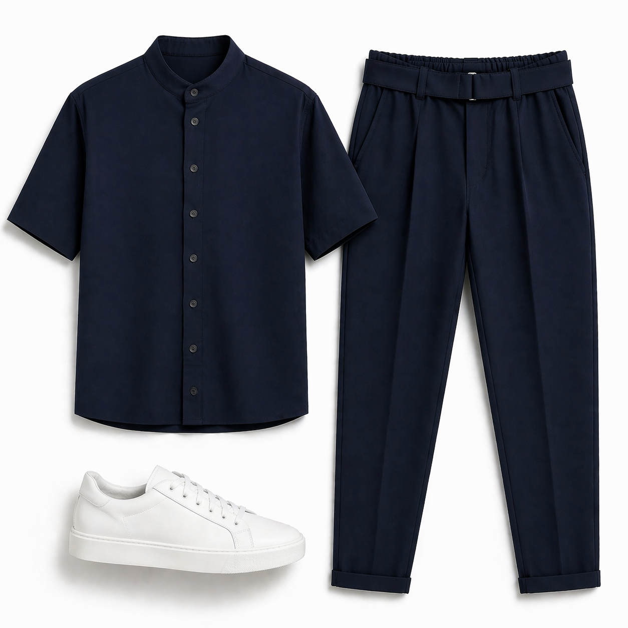 Ανδρικό Σετ RECKLESS Μαο Πουκάμισο & Παντελόνι