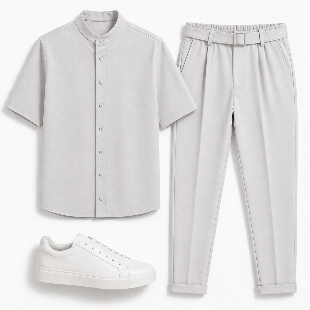 Ανδρικό Σετ RECKLESS Μαο Πουκάμισο & Παντελόνι