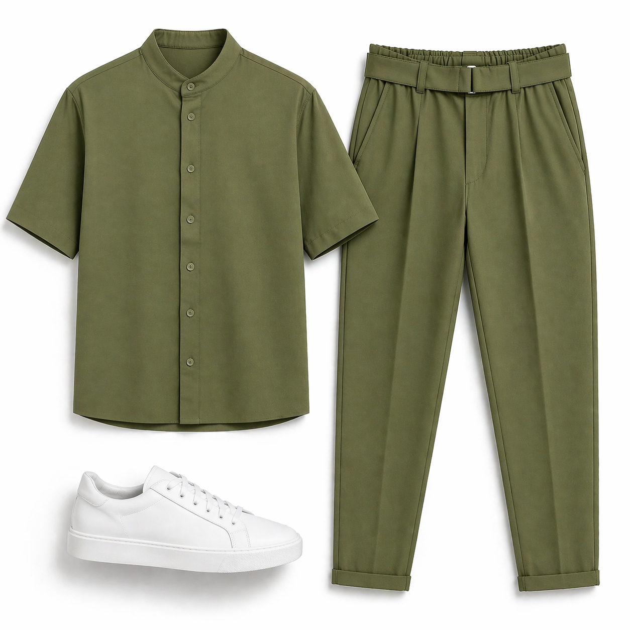 Ανδρικό Σετ RECKLESS Μαο Πουκάμισο & Παντελόνι