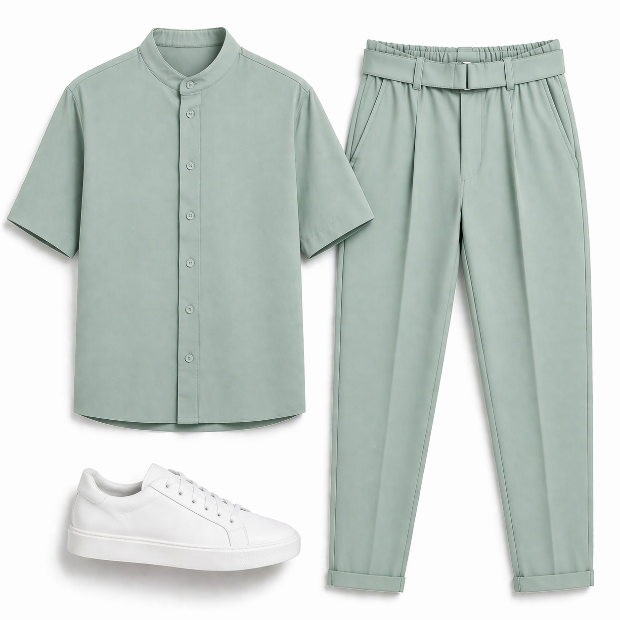 Ανδρικό Σετ RECKLESS Μαο Πουκάμισο & Παντελόνι