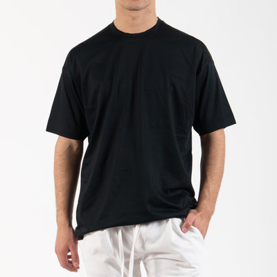 Μαύρο Κοντομάνικο T-Shirt 100% Βαμβάκι Ελληνικής Κατασκευής Reckless με Στρογγυλή Λαιμόκοψη | RC5205NS