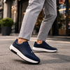 Ανδρικά παπούτσια  Sneakers Minimal σε Μαύρο & Μπλε με Λευκή Σόλα