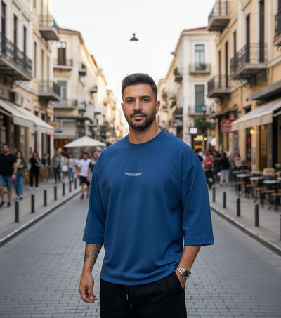 Oversized T-shirt 3/4 RECKLESS – Ελληνικής Κατασκευής