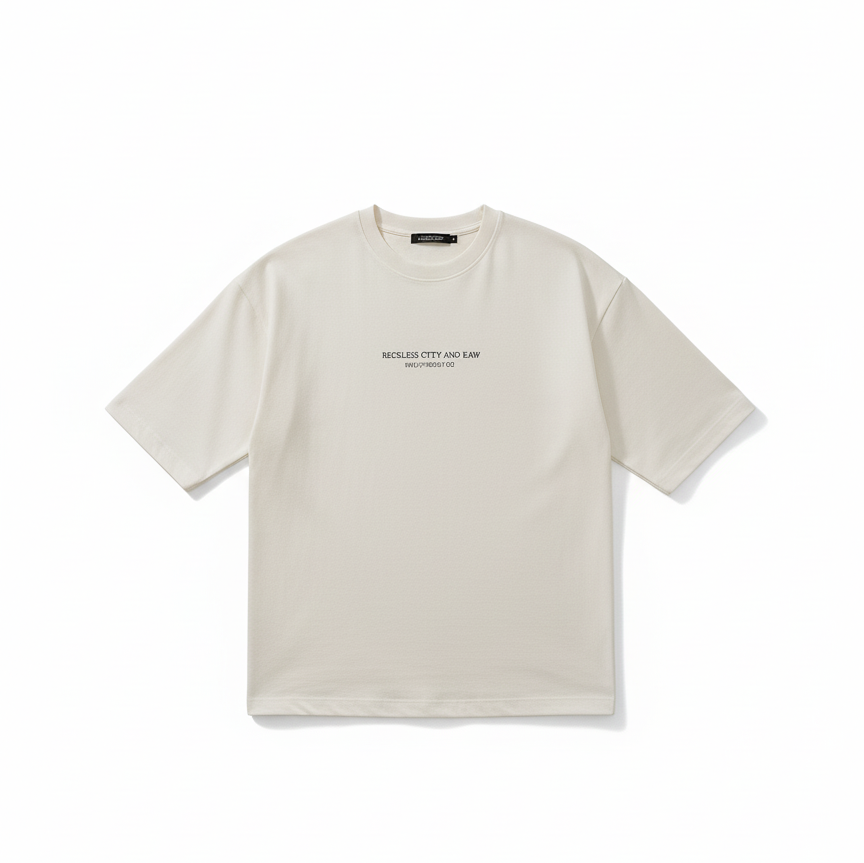 Oversized T-shirt 3/4 RECKLESS – Ελληνικής Κατασκευής