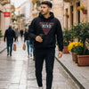 Ανδρικό Μαύρο Hoodie με Στάμπα “MIND” 100% Βαμβάκι
