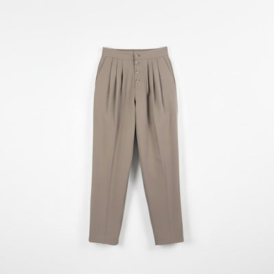 Ανδρικό παντελόνι με πιέτες και κουμπιά- Tapered