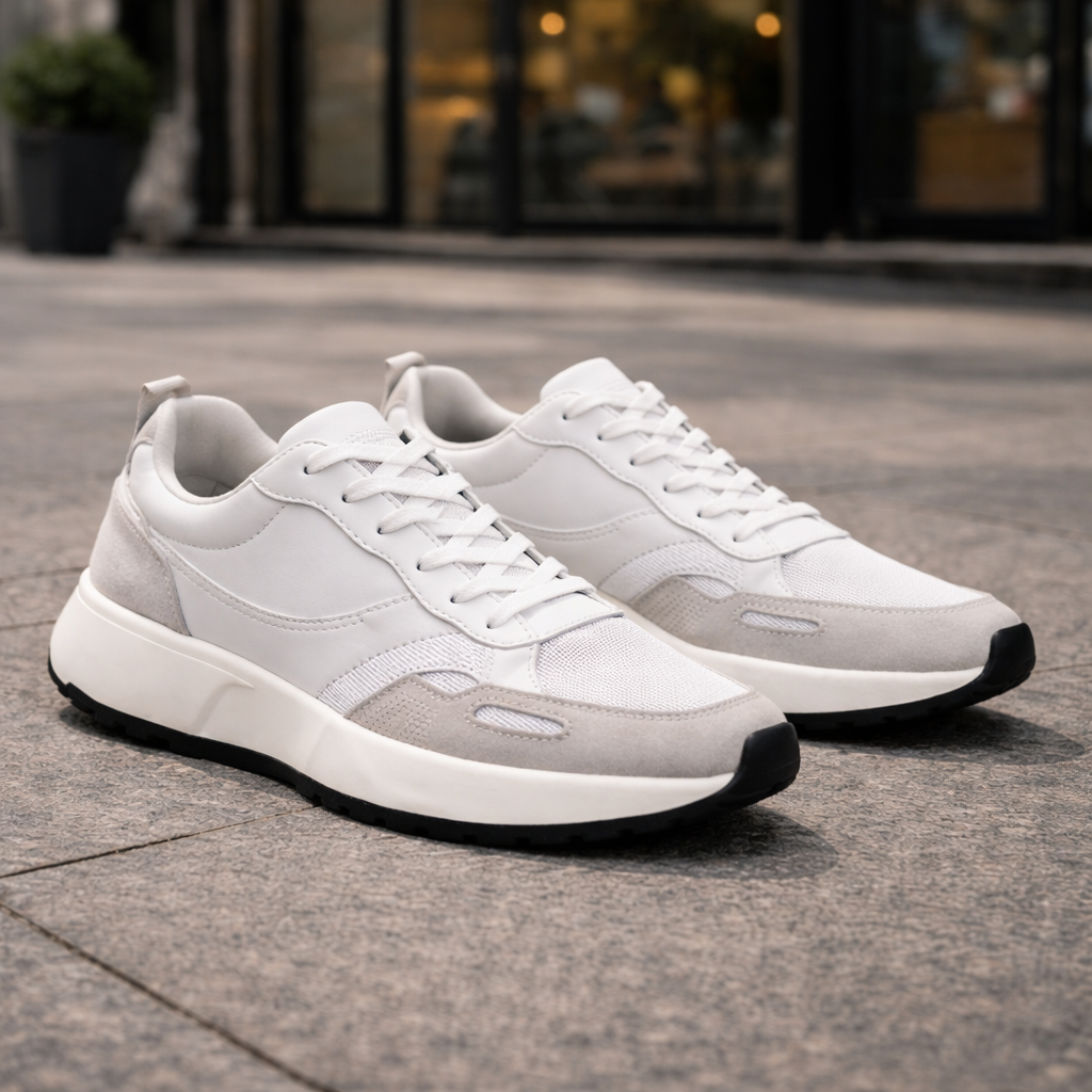 Λευκά παπούτσια  Ανδρικά Sneakers με Minimal Design
