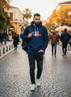 Ανδρικό Φούτερ NEW MIND Μπλε 100% Βαμβάκι