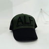 Καπέλο Jockey Trucker Σκούρο Πράσινο με Κέντημα "ALF" & "High Fashion Street" - Διχτυωτό Μαύρο Πίσω Μέρος για Δροσιά | S02NH
